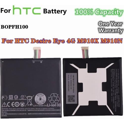 New 100% Capacity Battery BOPFH100 For HTC Desire Eye M910X M910N 2400mAh Phone Battery Hight Quality