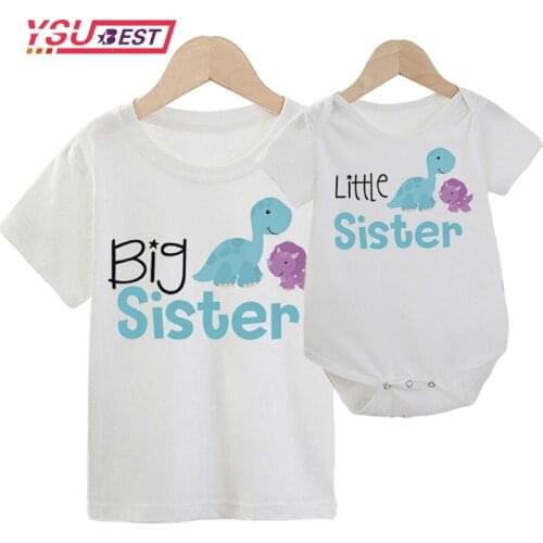 Mom And Me Outfits Father Son Big Sister Big Sister Baby Boy Kids Clothing New Family Matching Clothes Fashion Dinosaur Tshirt
