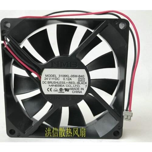 Original 8015 3106kl-05w-b40 DC24V 0.12A ultra thin 8cm frequency converter fan