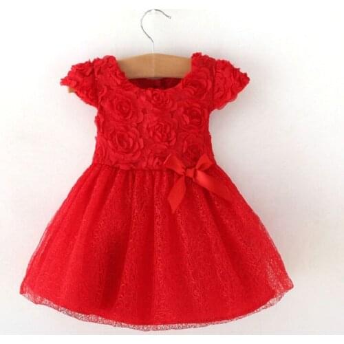 Girls Dress Floral Princess Dress Baby Girls Christmas Party Dresses Childrens Costume New Born baby Birthday Party Clothing