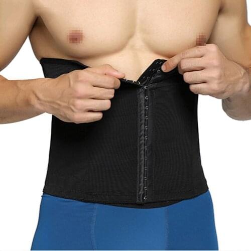 IYUNYI New Men Slimming Belt Waist Abdomen Belt Shapewear for Mens Waist Trainer Band Compression Underwear Strap Belt