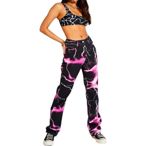 Pybcvrrd Women's Straight Jeans