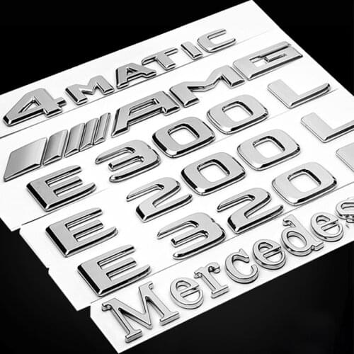 Car Tail Standard 4Matic AMG Emblem For Mercede Benz A/B/C/E/GLA/CLA/GLC/GLK/GLE Series Auto Rear Logo Decoration Sticker