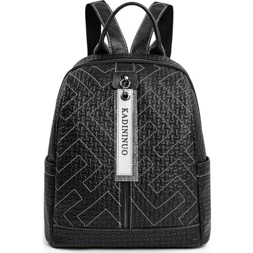 Womens Backpack Travel Bag School Bags for Teenage Girls Korean Style Real Leather Anti Theft Backpacks Women 2021 Soft Leather