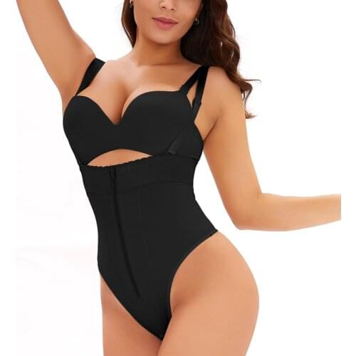Push Up Woman Seamless Thong Shapewear Waist Trainer Overbust Bodysuit Backless Body Shaper Tummy Slimming Control Underwear 5XL