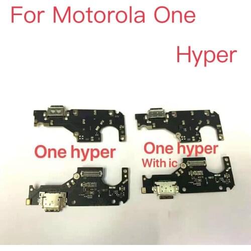 10pcs New USB Port Charging Board For Motorola Moto One Hyper Onehyper USB Charging Dock Port Flex cable Repair Parts