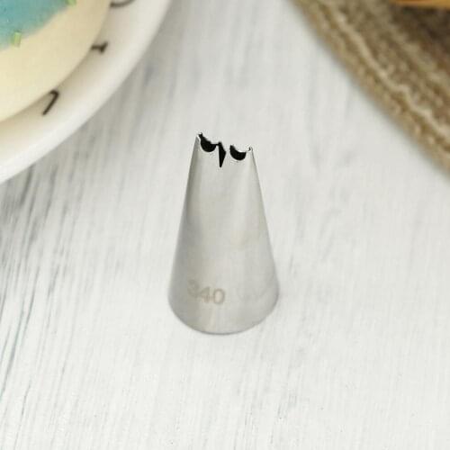 #340 Special Ruffle Tips Cream Piping Nozzle Cupcake Cake Decorating Icing Tips Baking Accessorie Small Size