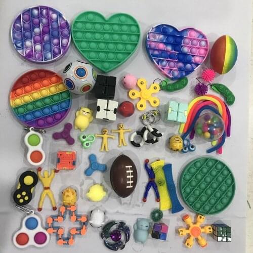40 Pack Sensory Fidget Toys Set Stress Relief and Anti-Anxiety Tools Bundle for Kids Adults Hand Toys