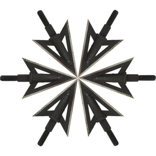 6Pcs Sharp Broadheads 2 Blade Medieval Arrowhead Metal Hunting Arrowhead for Archery Crossbow