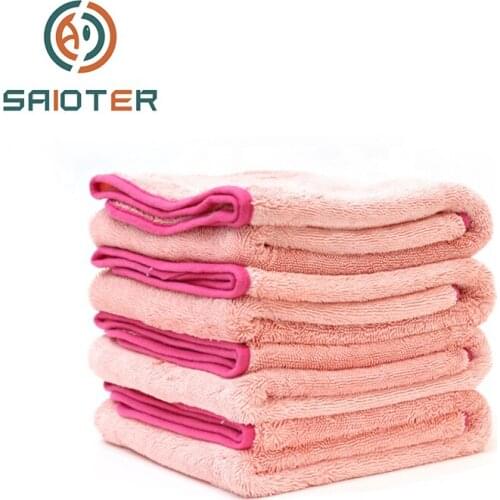 70*100CM Microfiber Wash Detailing Car Products Hemming Super Fine Plush Superstrong Absorption House Cleaning Rag 600gsm