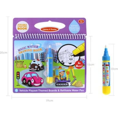 8 Types Magic Water Drawing Books Doodle & Magic Pen Painting Drawing Board Drawing Toys Reusable Books For Kids Toys B1108
