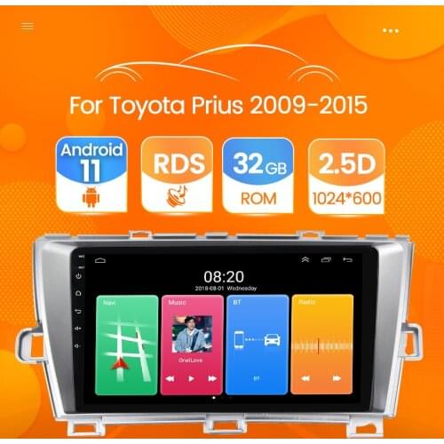 Android 11 2 din Car Radio Multimedia Player For Toyota Prius 2009-2015 Navigation radio car gps video stereo headunit recorder