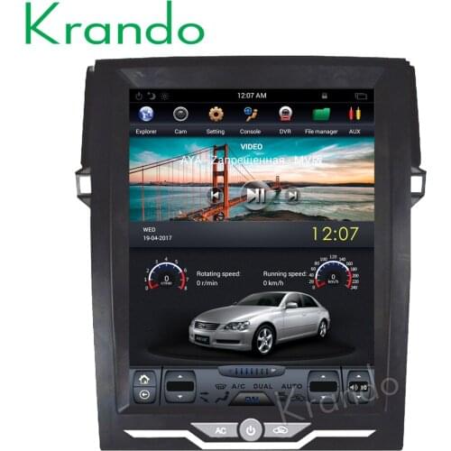 Krando Android 9.0 12.1" for Toyota Reiz Mark 2010-2016 verticial screen car radio samochodowe navigation radio audio BT