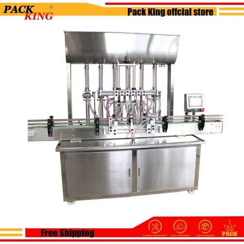 Automatic Paste Filling Machine Cream Lotion Shampoo Filler Automatical Auto Filler Heads With Conveyor Plc Control Send By Sea