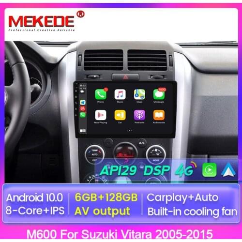IPS 1280*720 Android 10 DVD 2Din Car Radio Multimedia Video Player Navigation GPS for SUZUKI GRAND VITARA 2007-2013 Carplay AUTO