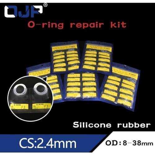 Thickness CS2.4mm White Silicon Rubber O-ring Silicone/VMQ multiple size repair kit combination O ring Seal Ring Gasket Washer
