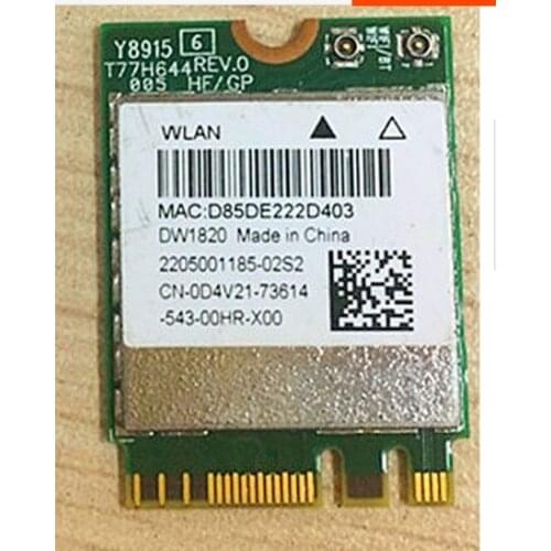 Wireless Adapter Card for Atheros QCNFA344A DW1820 802.11ac Bluetooth 4.1 867Mbps BCM94350ZAE M2 NGFF WiFi Wireless Card