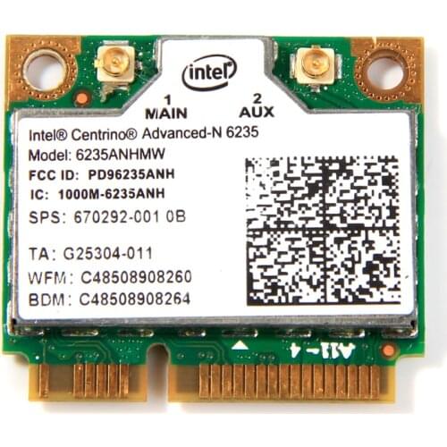 Wireless network card Intel 6235AN HMW WIFI N-6235 dual band 300M Bluetooth 4.0 is suitable for notebook and industrial computer