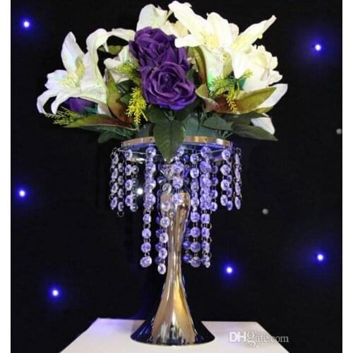 Wedding Table Centerpieces Metal Flower Vase Cystal Display Rack for DIY Wreath display cake stand flower Road Lead