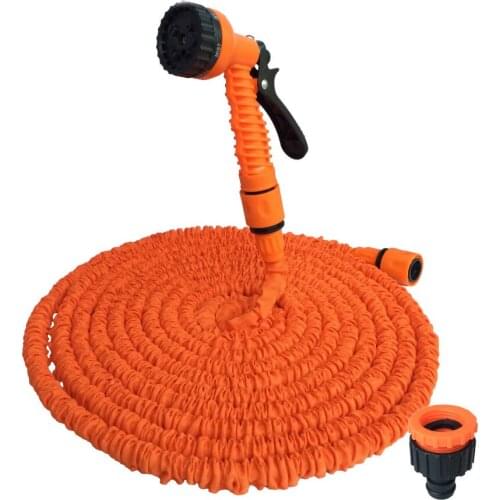 125FT triple expandable Magic Garden Hose Washing Car Watering Kits with multipurpose nozzle