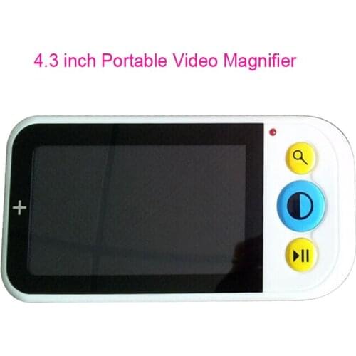 2020 New 4.3" LCD Reading Aid Video Digital Magnifier Low Vision Pocket Loupe Portable Handheld Electronic Microscope Lupas