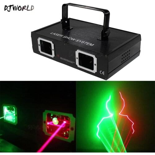 Djworld Laser Lamp 2 Head Laser Dual Hole Lighting Red Green Stage Effect For DJ Disco Dance Floor KTV Nightclub Factory Outlet