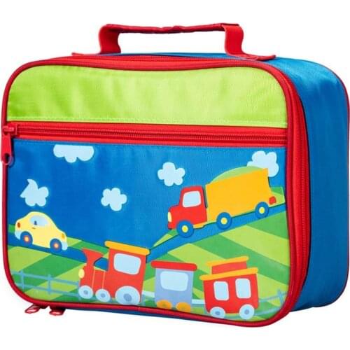 Cute Car Insulated Portable Lunch Bag for Baby Kids Thermal Picnic Outdoor Leak Proof Children Lunch Box Cooler Food Bag