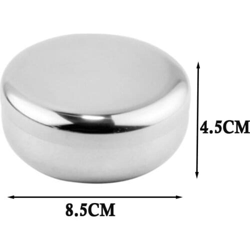8.5/10.5/12cm Korean Stainless Steel Rice Bowl Dish Korea Warm Bowl Traditional Bowl With Lid Tableware Kitchen Accessories