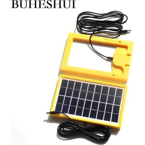 BUHESHUI 3W 9V Solar Cell Module Polycrystalline DIY Solar Panel System Battery Charger Light+DC5521 Cable 3M Free Shipping