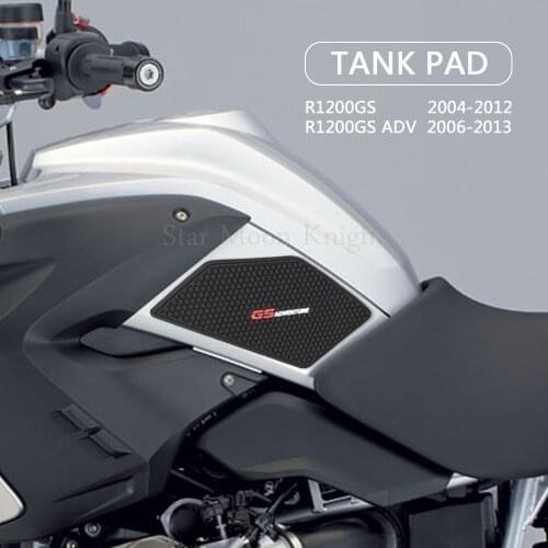 Motorcycle Non-slip Side Fuel Tank Stickers Waterproof Pad Rubber Sticker For BMW R1200GS R 1200 GS ADV Adventure 2004 - 2013