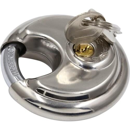 New Round Locks Hot Sale Padlock Gold Plated Padlock And Key Suitcase Lock Hardware High Quality Door Lock