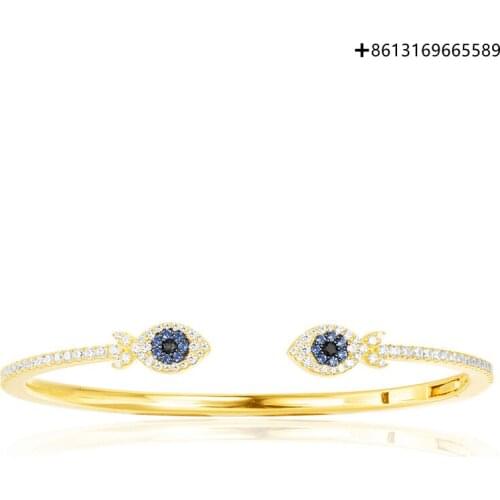 Lucky Small Fish Opening Bracelet Female Golden Yellow Summer Fashion Personality Jewelry Silver