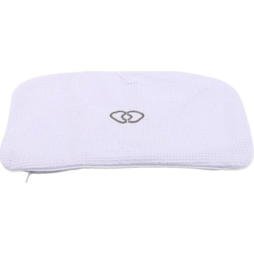 Bath Pillow Non-slip Hydrotherapy Massage With Suction Cup Bathroom Shower Pillow Built-in Support Neck Cotton Inflatable Bag