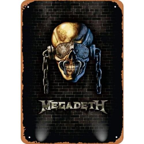 Bands of Rock in Military Plaque Poster Metal Tin Sign Retro Vintage 8x12 Inch Wall decor