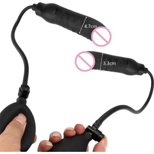 Super Large Inflatable Huge Big Anal Plug Max 12cm Dildo Pump Anal Dilator Expandable No Vibrator Butt Plug Anal Balls Sex Toys