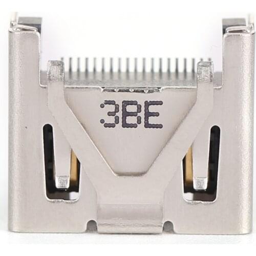 For HDMI-compatible Port Socket Interface Connector Replacement for PS 4 PS4 Slim Pro Console Metal Connector Console