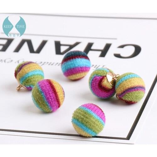 DIY jewelry earrings earrings jewelry bracelet pendant accessories color rainbow round material