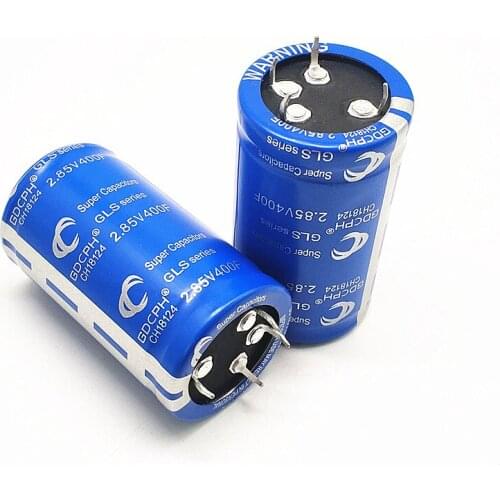 1pcs 2.85V 400F GLS Series High Current Toy Power Supply DIY can be used as a car module 2.85V400F 4 feet free shipping