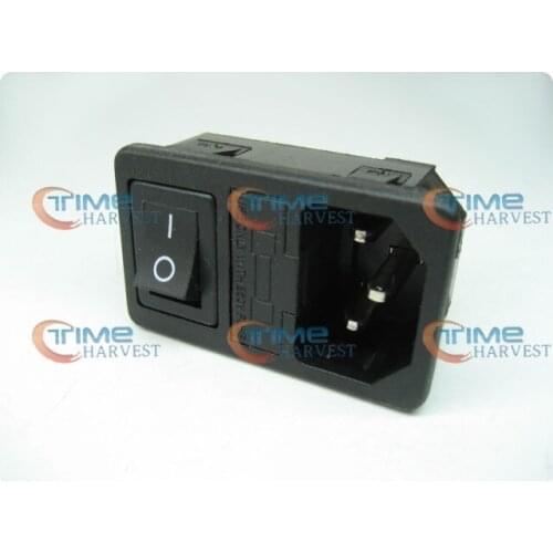 10pcs Rectangle Switch Socket with black switch for arcade Cocktail Machine accessories/coin operated game arcade cabinet parts