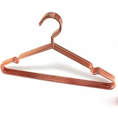 100pcs 40cm Fashion Rose Gold Hangers For Clothes Antiskid Drying Storage Organizer Rack Adult And Children Hanger SN1099