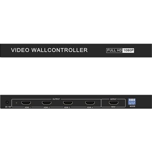 4 Channel TV Video Wall Controller 2x2 1x2 1x3 1x4 2x1 3x1 4x1 HDMI 1080P60 Video Processor