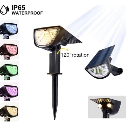 43 Beads LED Solar Lamp 10W Ground Floor Lamp IP65 Waterproof Landscape Pathway Patio Garden Lights Outdoor for Backyard Decor