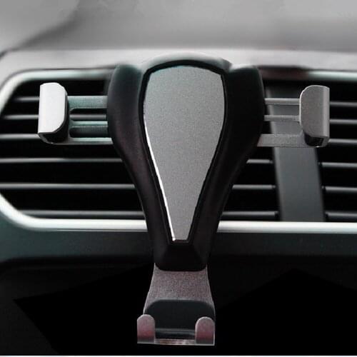 Car Gravity Car Phone GPS Holder Universal Smartphone Grip Air Vent Mount Mobil Phone Holder Stand For Car Black Gold Silver