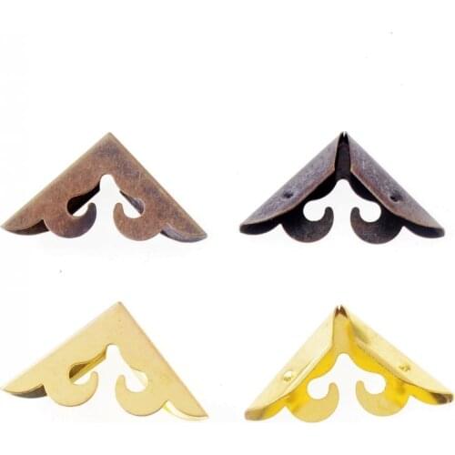 Free Shipping 25pcs Metal Book Corner Albums Menus Folders Corner Protectors 28x28x38mm F1199