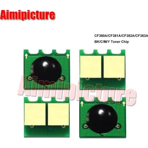 CF380A CF381A CF382A CF383A 312A Toner Cartridge Chip For HP Color LaserJet Pro M476 M476dn M476dw M476nw 2.4K 2.7K 8pcs/lot
