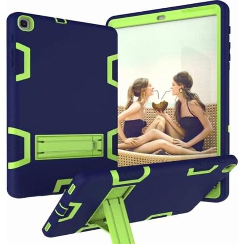 Case For Samsung galaxy Tab A 10.1 2019 SM-T510 T515 Cover Tab A 10.1 case Kids Safe Rubber Silicone Shockproof Armor Stand Case