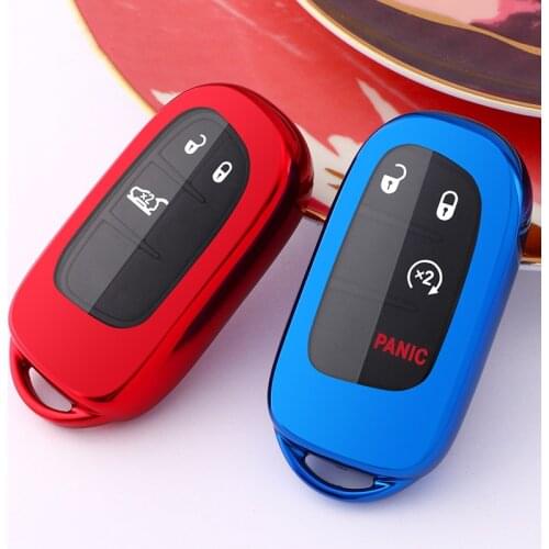 TPU Car Remote Key Cover Key case For Dodge Journey Charger for Jeep Renegade Grand Cherokee for Chrysler 200 300