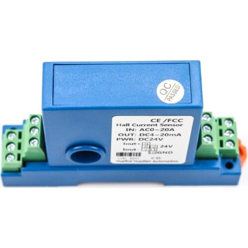 Hall effect closed loop current sensor split core current transmitter for dc ac current