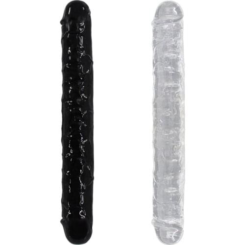 Lesbian Big Double Headed Dildos Stimulation of Vagina and Anus Realistic Penis Dual Ended Anal Dildo Adult Sex Toys for Women