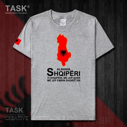 Republic of Albania ALB Albanian national team Tirana mens t shirt new Short-sleeved casual sports summer cotton t-shirt tops 50